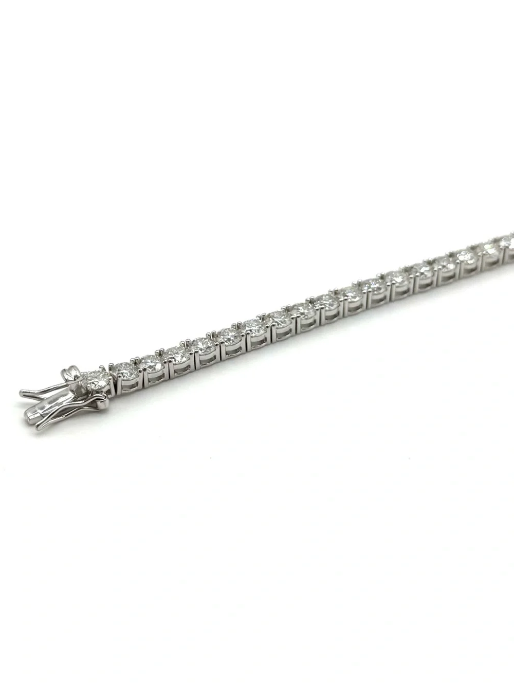925 Silver, 13.5CTW Moissanite Tennis Bracelet - 7.5